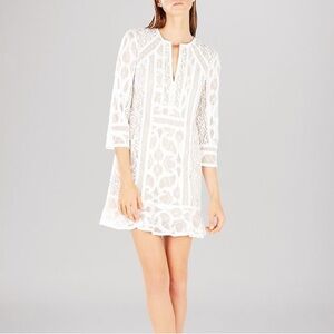 BCBGMAXAZRIA Dress - Sofee Lace Flounce Tunic